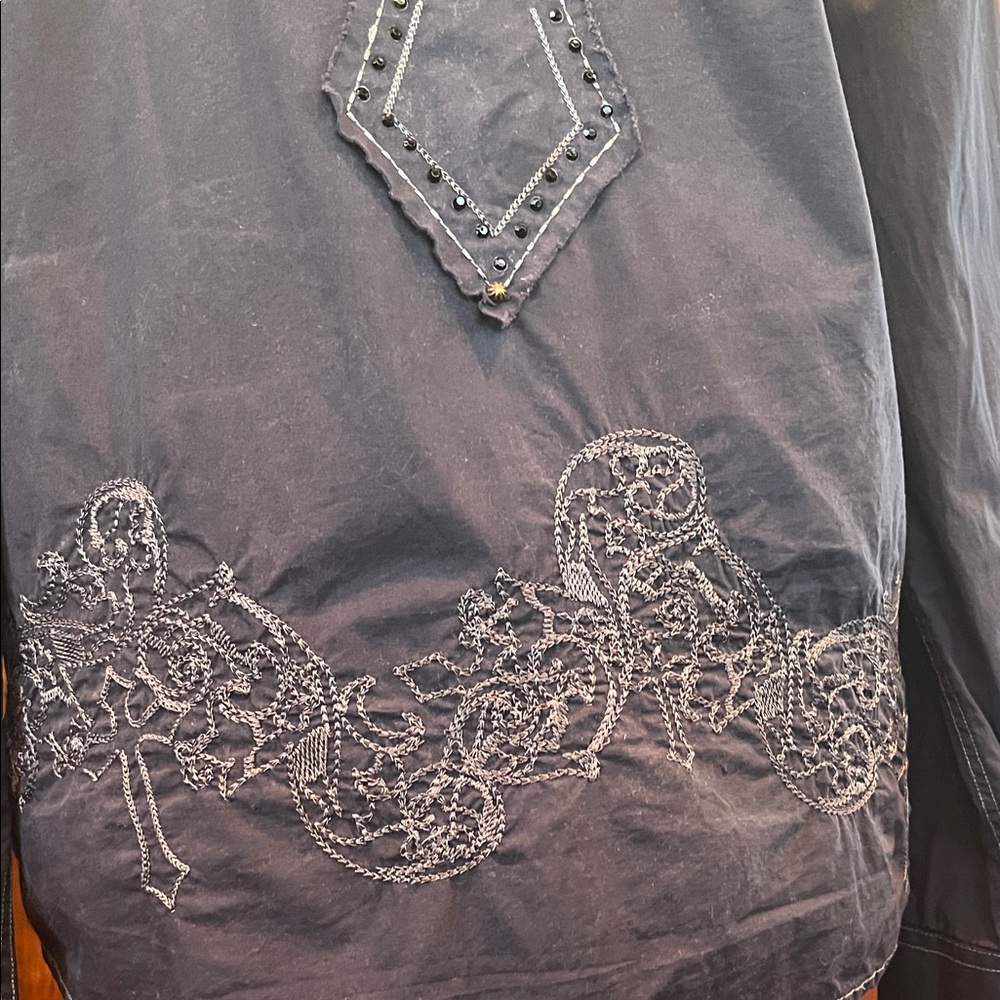 Fender Rare Embroidered Distressed Long Sleeve - Picture 9 of 11